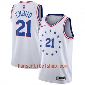 Philadelphia 76ers Trikot Joel Embiid 21 2018-19 Nike Weiß Swingman - Herren